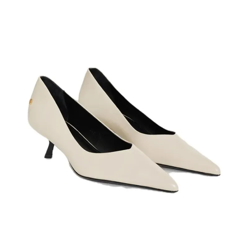 Anine Bing HILDA Irregular Heel High Heels 4cm Women's White-2