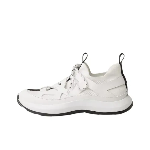 HERMES Katana Low Top Casual Shoes Men's White
