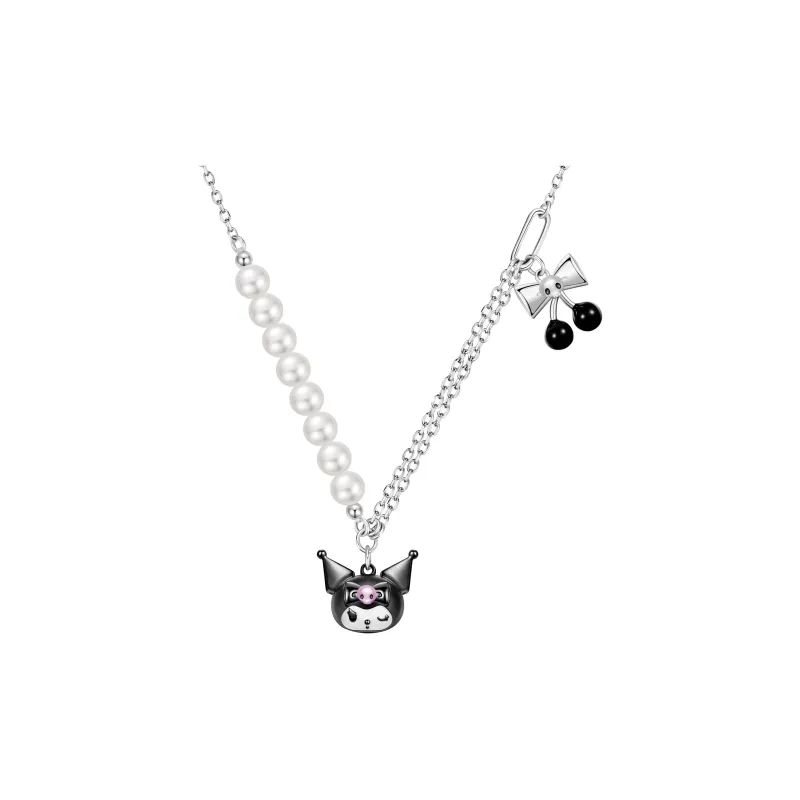 TIDECOLOR Kulomi S925 Silver Necklaces Women's Silver Black-0