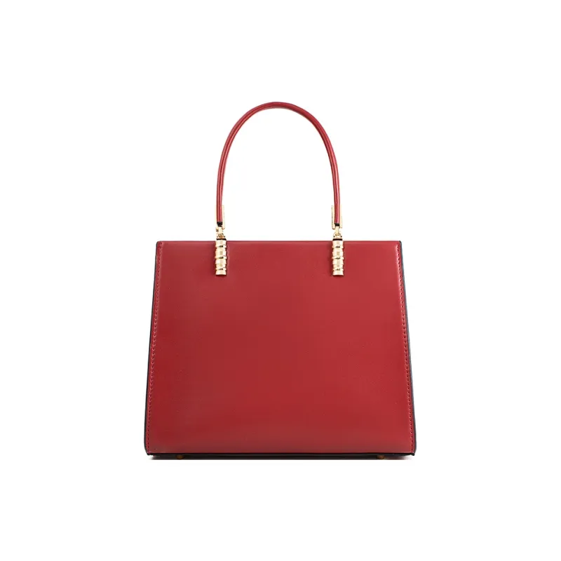 Vigno Synthetic Leather Shoulder Bag Crossbody Bag Handbag Medium Size Women's Red-40