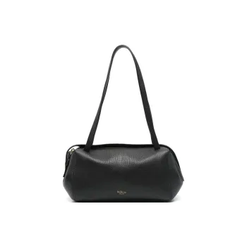 Mulberry Leather Shoulder Bag Small Size Women's Black