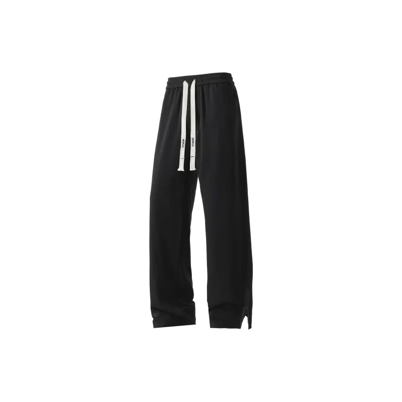 HOKLV Knitted Sports Pants Unisex Black-0