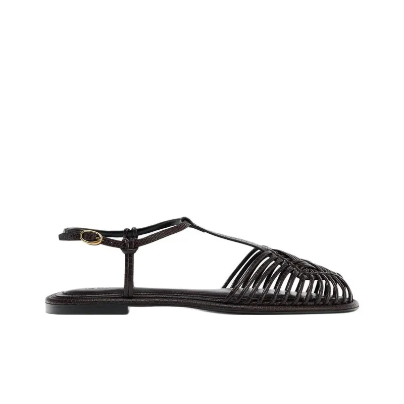 ZARA Roman Sandals Women's Chocolates Brown-1