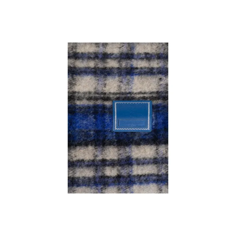 ADER ERROR Logo patch Check pattern Scarf-1