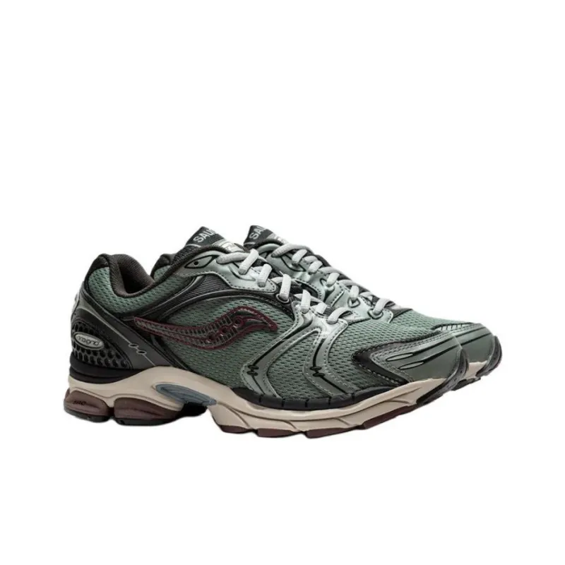 Saucony ProGrid Triumph 4 Anti Slip Wear Resistant Low Top Casual Running Shoes Men's Green-2
