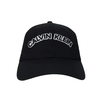 CALVIN KLEIN Cotton Baseball Caps Unisex Space Black