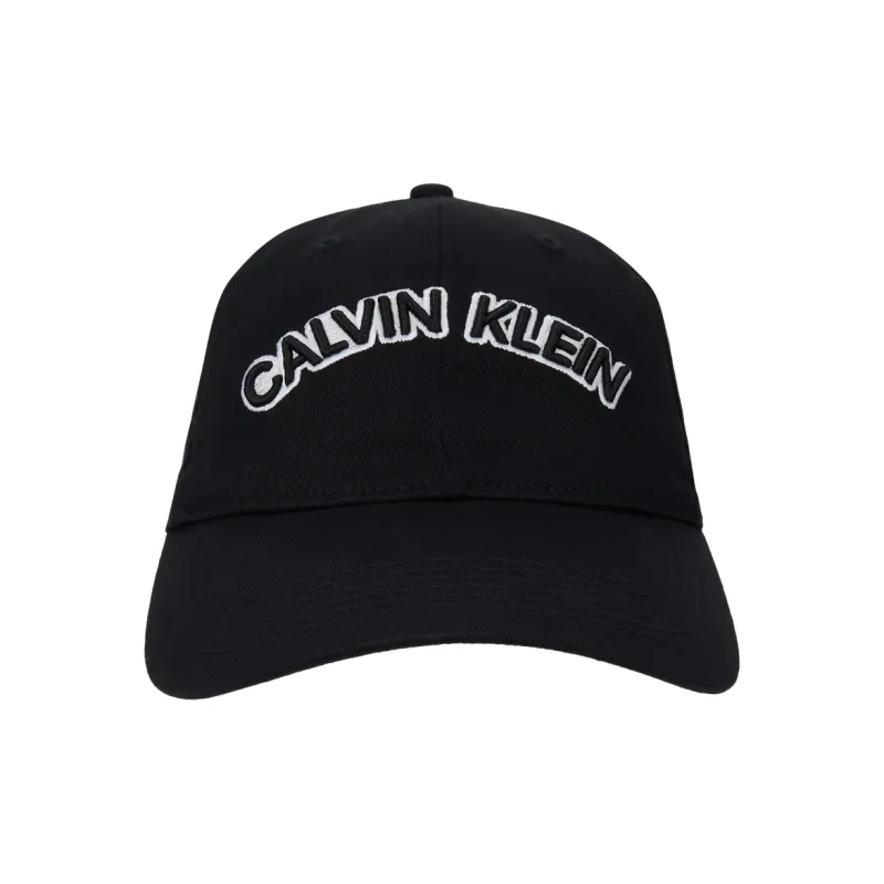 CALVIN KLEIN Cotton Baseball Caps Unisex Space Black-0
