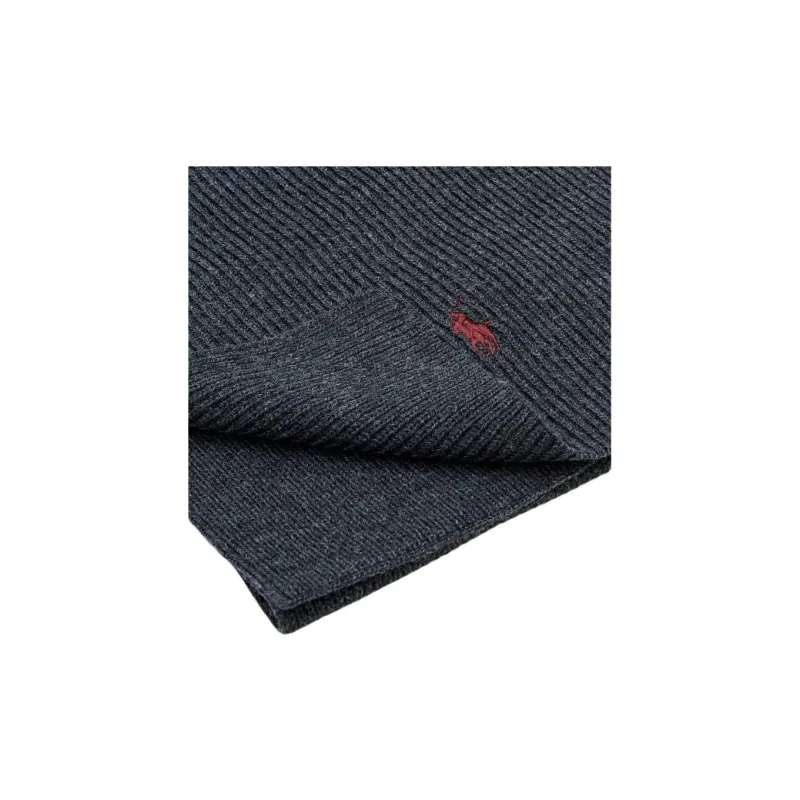 Polo Ralph Lauren Wool, Merino Wool Knit Scarves Men's Gray-3