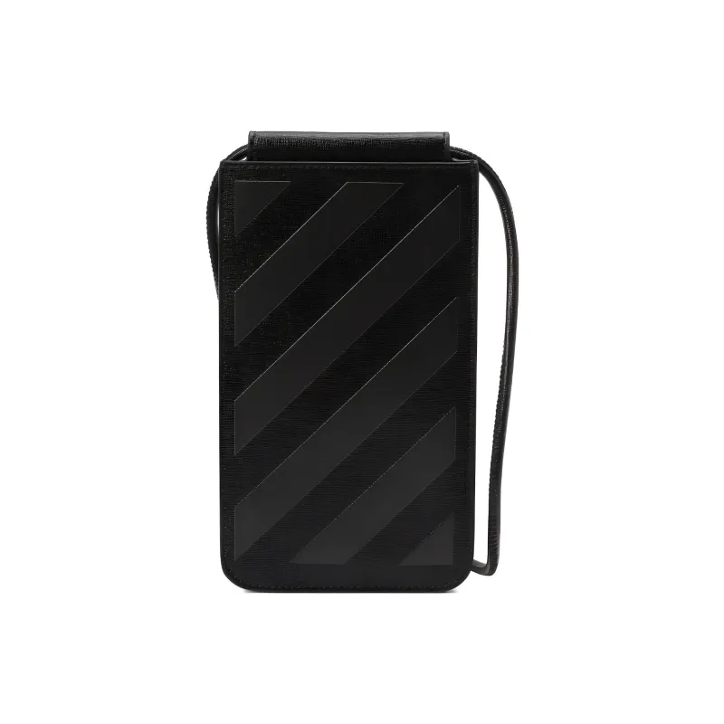 OFF-WHITE Artificial Leather Crossbody Bag Men's Black-2