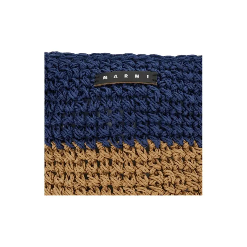 MARNI Logo Plaque Tote Bag-4