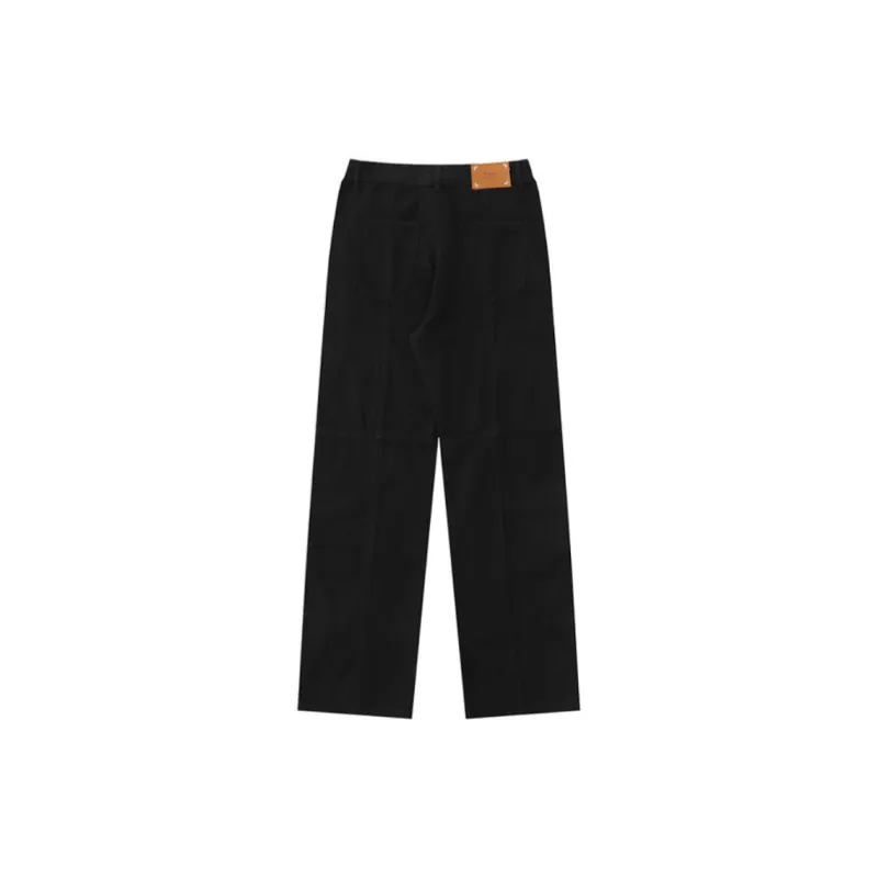 Vine Color Casual Pants Women's Black-1