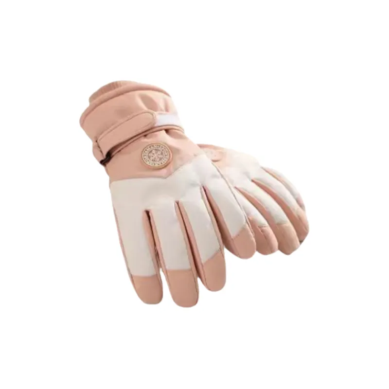 LEMONKID Velour Waterproof Fabric Ski Gloves Unisex-5