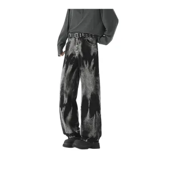 NEAR HERE Jeans Unisex Black Gray