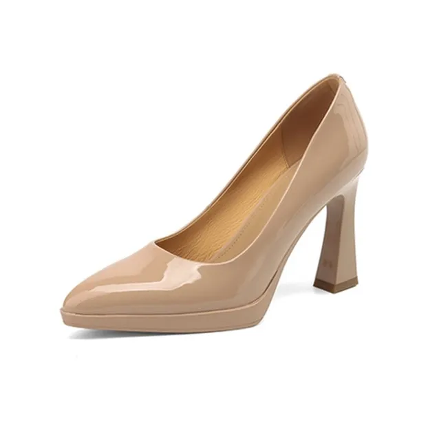 Bai Shiting Chunky Heel High Heels Women's-5