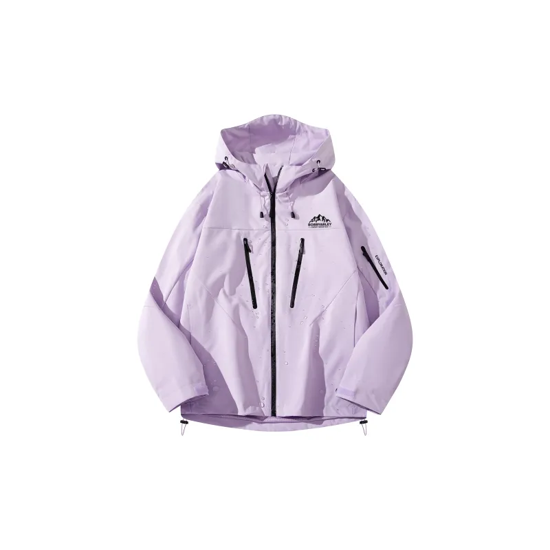 BOBBY ABLEY Water-Resistant Windproof Wear-Resistant Windbreaker Jacket Unisex Dragon Scales Yellow-7