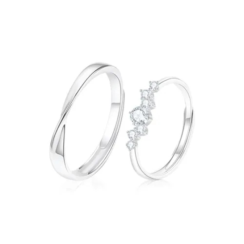 Cuz Strange Intention Zircon Rings Unisex