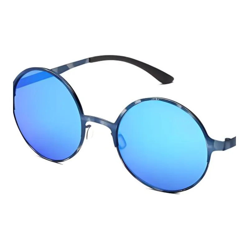 Adidas Metal Round Sunglasses Women's Blue-1