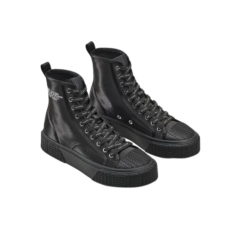 MARC JACOBS High Top Skateboard Shoes Women's Black-3