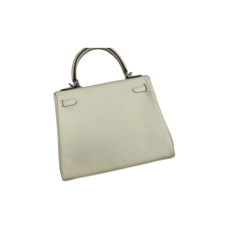 HERMES Kelly Swift Leather Kelly Bag, Shoulder Bag, Crossbody Bag, Handbag Women's Milton Yellow-1