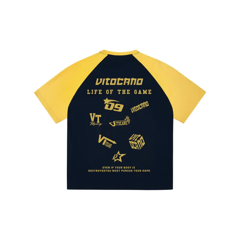 Vitocano T-Shirt Unisex White & Navy Blue-7