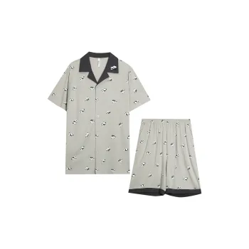 Red Beans At Home Pajama Set Women's Frost Gray