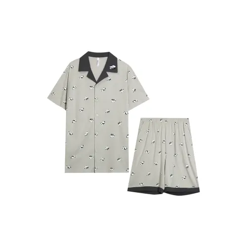 Red Beans At Home Pajama Set Women's Frost Gray