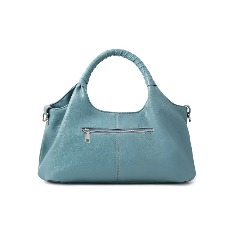 Vigno Synthetic Leather Handbag Women's Black/Blue/Brown-16