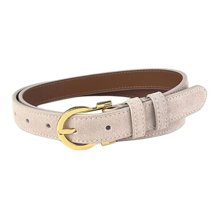 JEANSWEST Cow Leather Leather Belts Women's Width 2.3cm-2