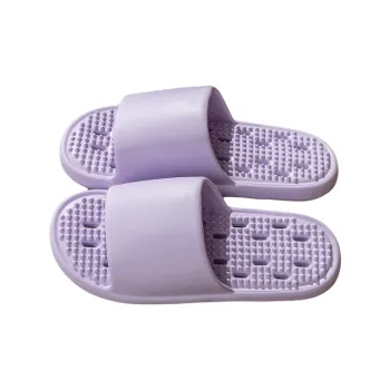 LUNNIFEIYA Bathroom Home Indoor Bathing Slip Resistant Mesh Drainage Quick Dry Massage EVA Slippers