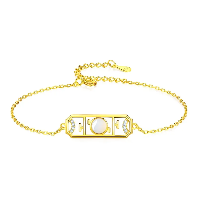 Andaozi Hetian Jade Bracelets Pale Greenish White Jade Women's-0
