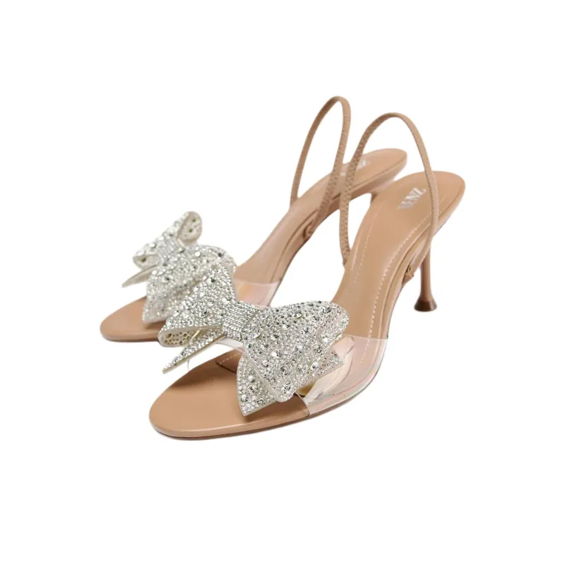ZARA Strap Sandals Women's Beige-2