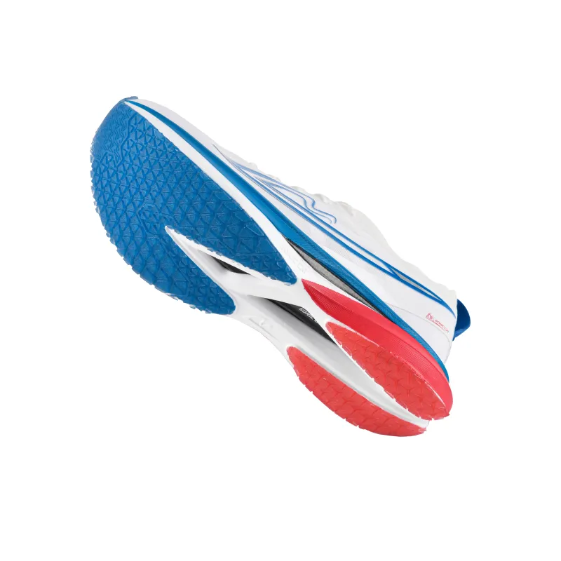 Sonic Cat Breathable Coverage Rebound Low Top Full Length Carbon Plate Casual Running Shoes Unisex White Blue-4