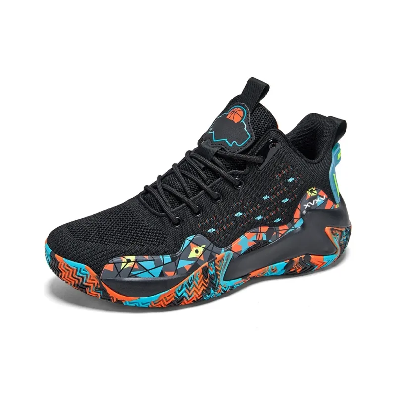 Vxv Shock Absorbers With Slip Resistant And Abrasion Resistant Properties Mid Top Basketball Shoes Men's-4
