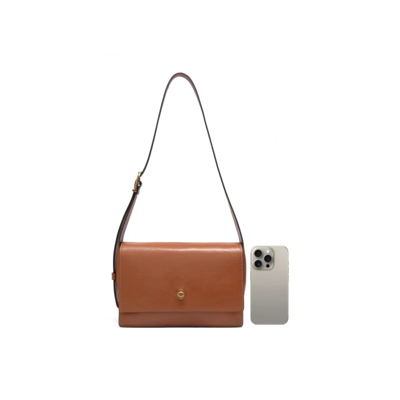 Chrisdien Deny Cow Leather Small Square Bag Shoulder Bag Shoulder Bag Regular Women's Coffee/Light Brown/Black-9