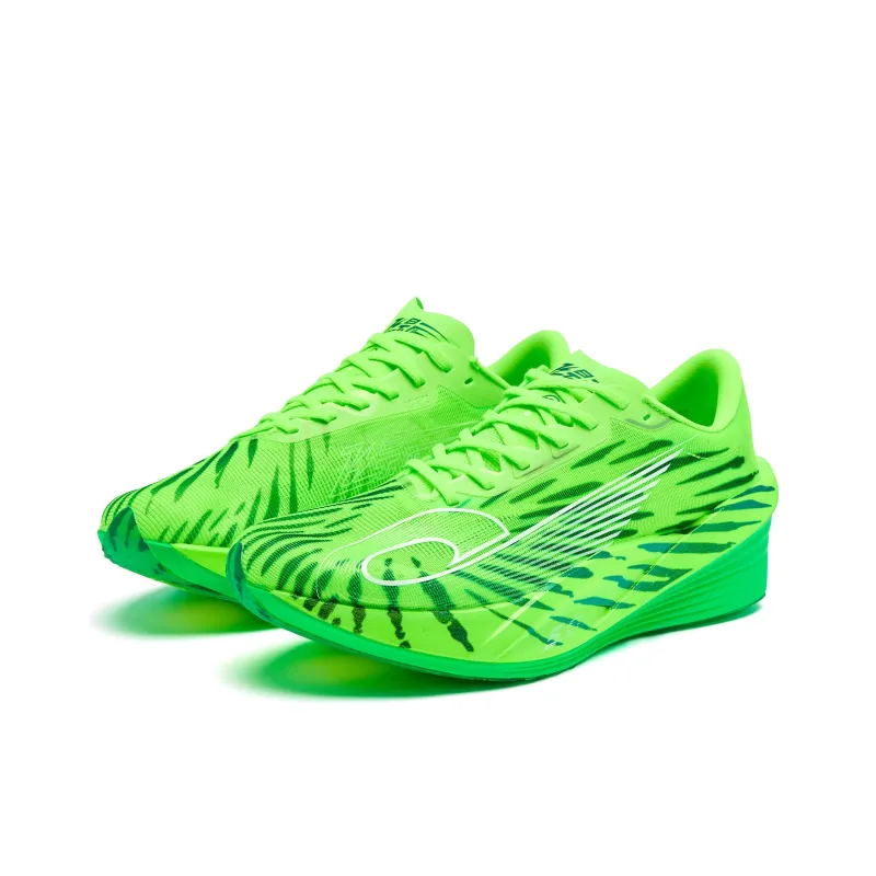 QIAODAN Phantom PB5.0 Running Shoes Women's Low Top Bright Green Abyss Green-2