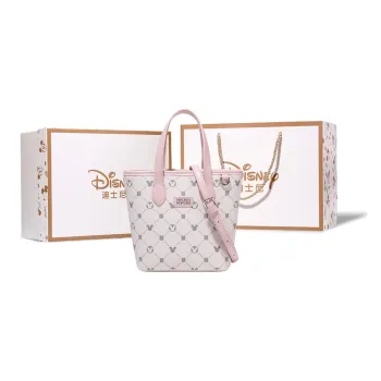 Disney Mickey Series PU Tote Handheld Bag Shoulder Bag Crossbody Bag Handbag Regular Women's Pink