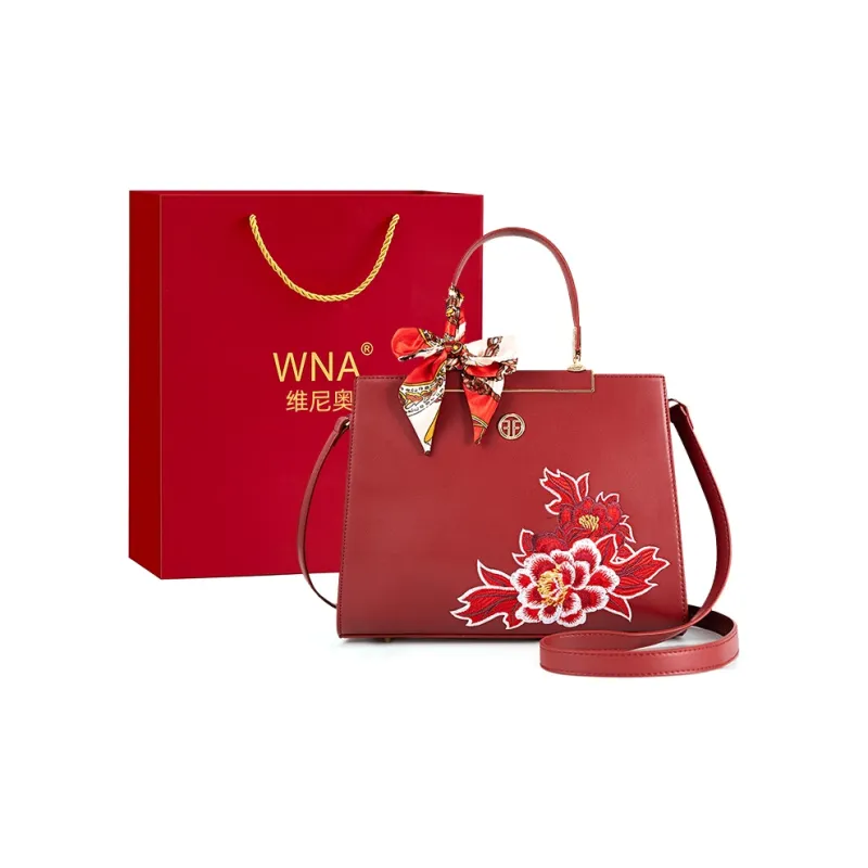Vigno Synthetic Leather Tote Shoulder Bag Crossbody Bag Handbag Regular Women's Red-6