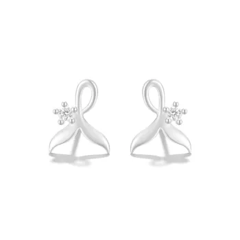 Clect 999 Fine Silver Stud Earrings Women's