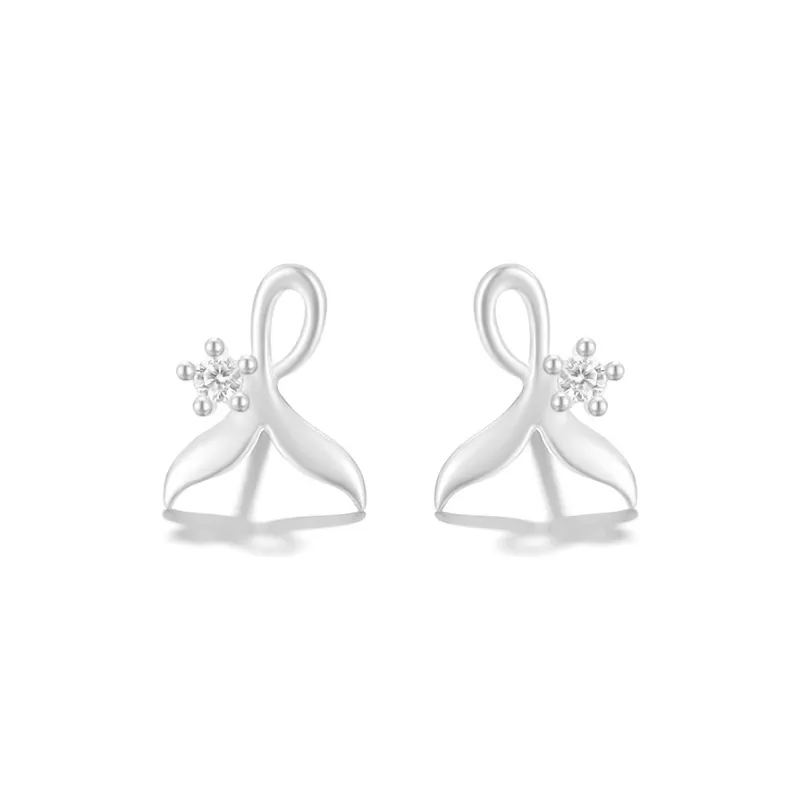 Clect 999 Fine Silver Stud Earrings Women's-0
