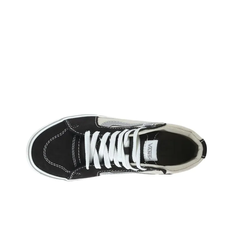 Vans Filmore Anti Slip Wear Resistant High Top Skateboard Shoes Women's Beige-3