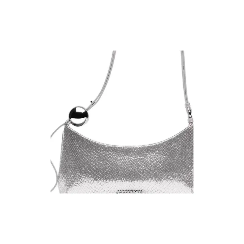 Jacquemus Calfskin Shoulder Bag Women's Silver-6