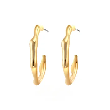 MILATU Copper Is Karat Gold plated Earrings Women's
