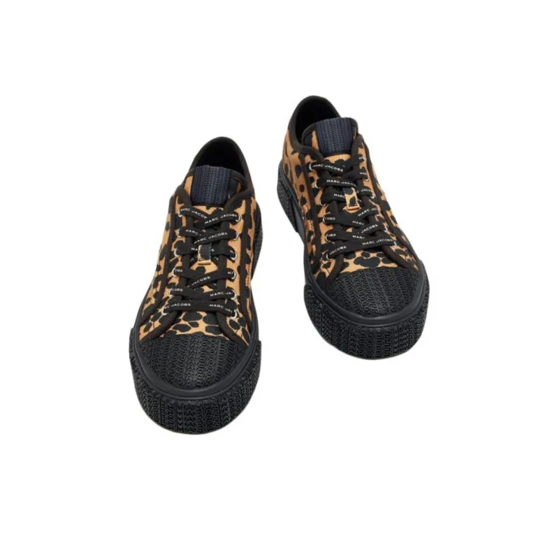 MARC JACOBS Low Top Canvas Shoes Women's Brown-1
