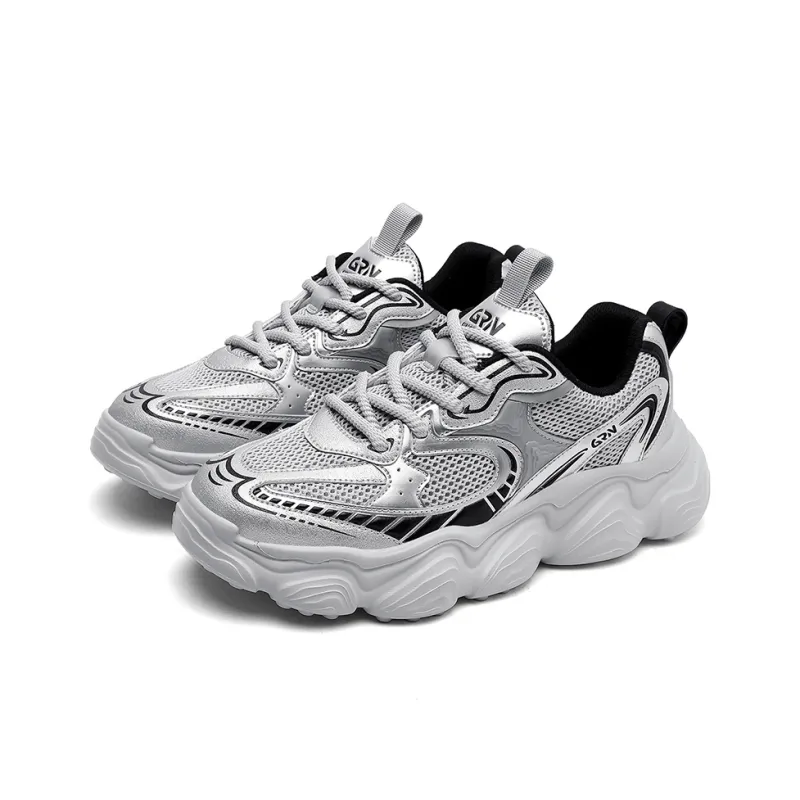 K-bird Cushioned Slip-Resistant Abrasion-Resistant Low-Top Chunky Sneakers Unisex-3