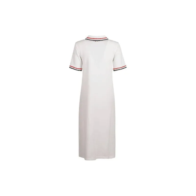 THOM BROWNE Rwb Striped Short Sleeved Polo Dress-1