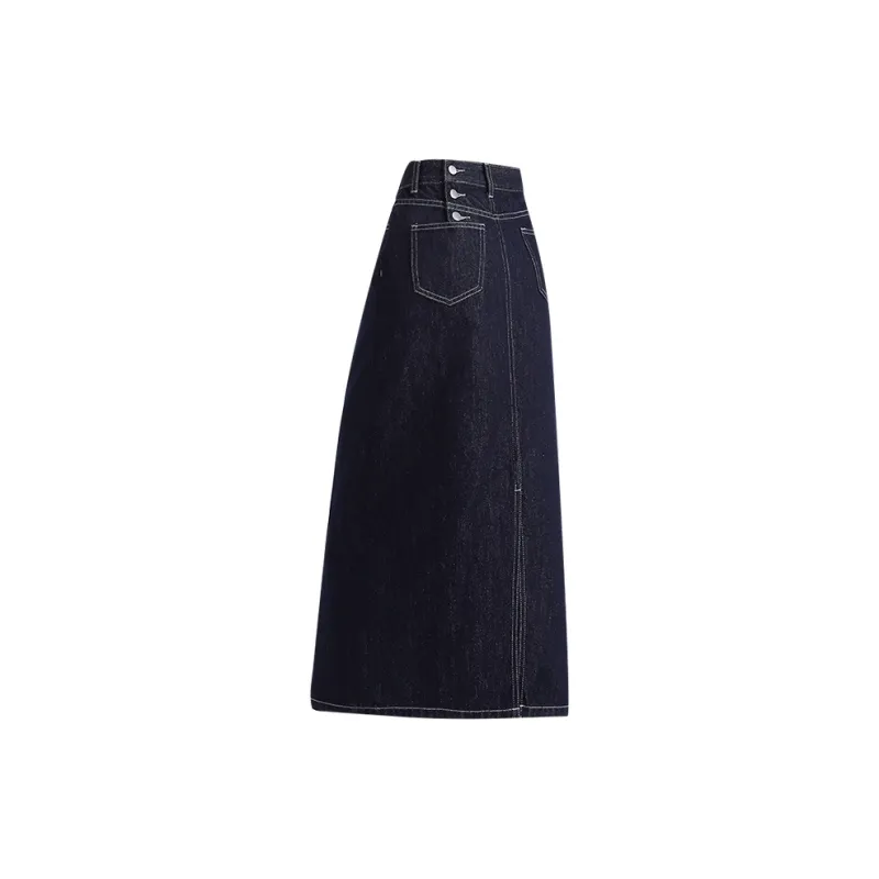 FOREVER 21 Denim Long Skirts Women's-3