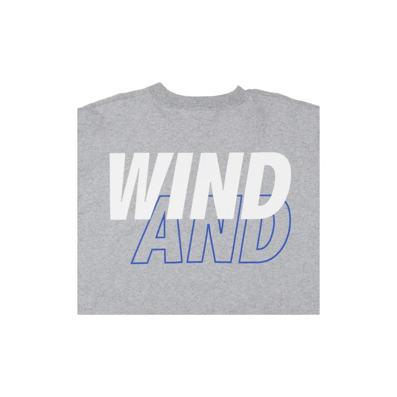 Wind And Sea X Champion WIND AND SEA Co-branded Edition T-Shirts Unisex Oxford Gray-2