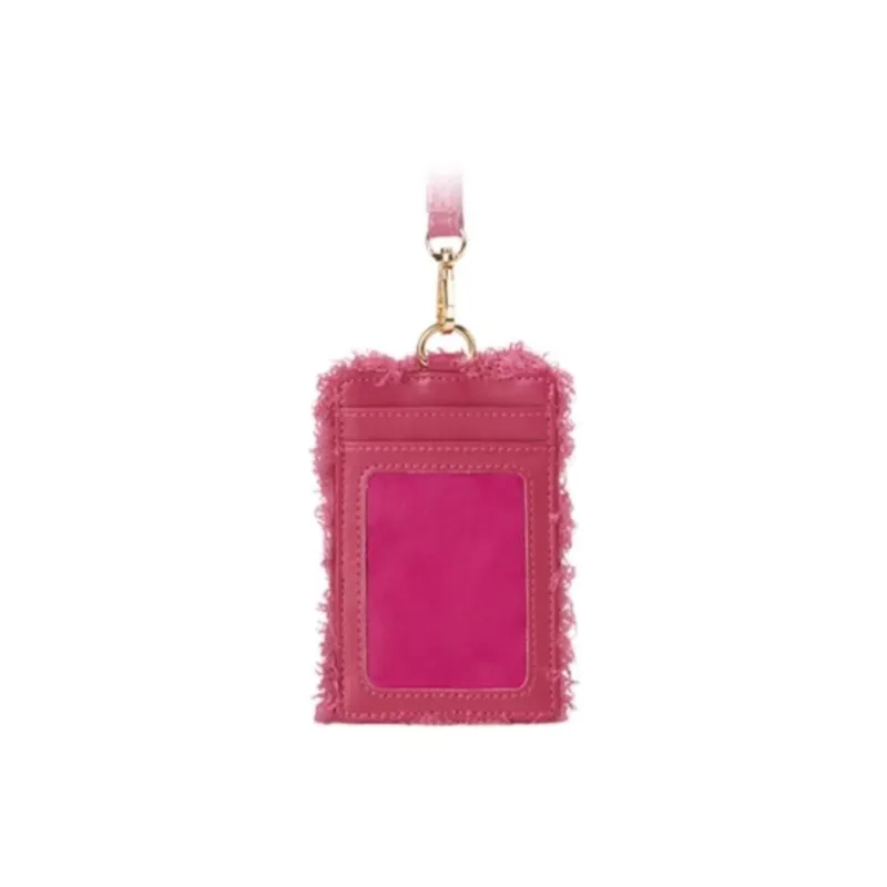 Disney Artificial Leather Card Holder Women's Rose Red-2