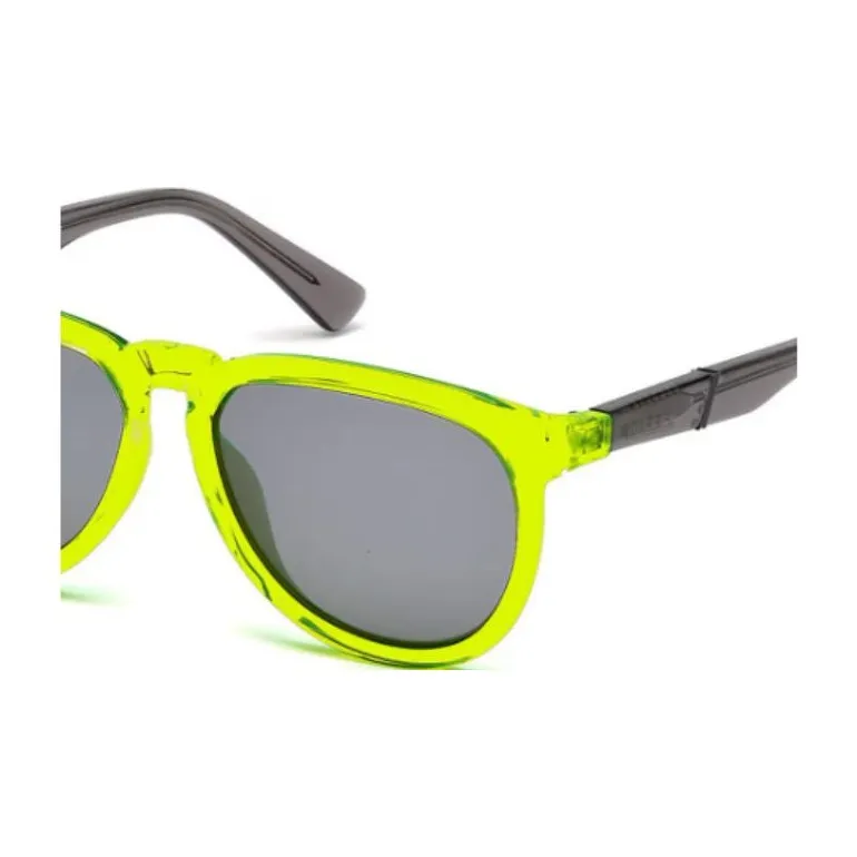 DIESEL Acetate Irregular Shape Sunglasses Kids' Yellow-4