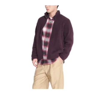 UNIQLO Velvet feel Coat Unisex Burgundy